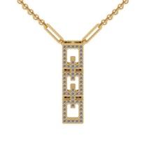 0.30 Ctw VS/SI1 Diamond Prong Set 14K Yellow Gold Necklace (ALL DIAMOND ARE LAB GROWN )