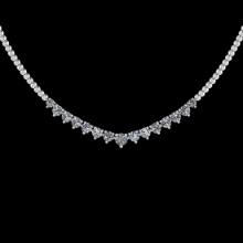 1.06 CtwVS/SI1 Diamond Prong Set 14K White Gold Slide Necklace (ALL DIAMOND ARE LAB GROWN )