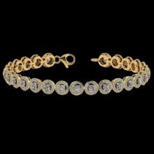 4.59 CtwVS/SI1 Diamond 14K Yellow Gold Bracelet (ALL DIAMOND ARE LAB GROWN )