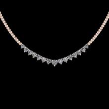 1.06 Ctw VS/SI1 Diamond 14K Rose Gold Slide Necklace (ALL DIAMOND ARE LAB GROWN)