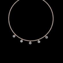 0.75 Ctw VS/SI1 Diamond 14K Rose Gold Yard Necklace (ALL DIAMOND ARE LAB GROWN)