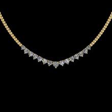1.06 Ctw VS/SI1 Diamond 14K Yellow Gold Slide Necklace (ALL DIAMOND ARE LAB GROWN)
