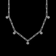1.10 CtwVS/SI1 Diamond 14K White Gold Necklace (ALL DIAMOND ARE LAB GROWN)