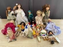 Lot of old Porcelain dolls