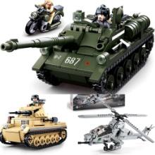 Army Tanks & Helicopter Building Kit