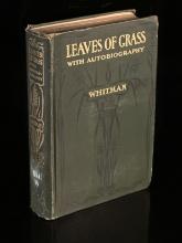 Leaves of Grass by Walt Whitman with Inscription