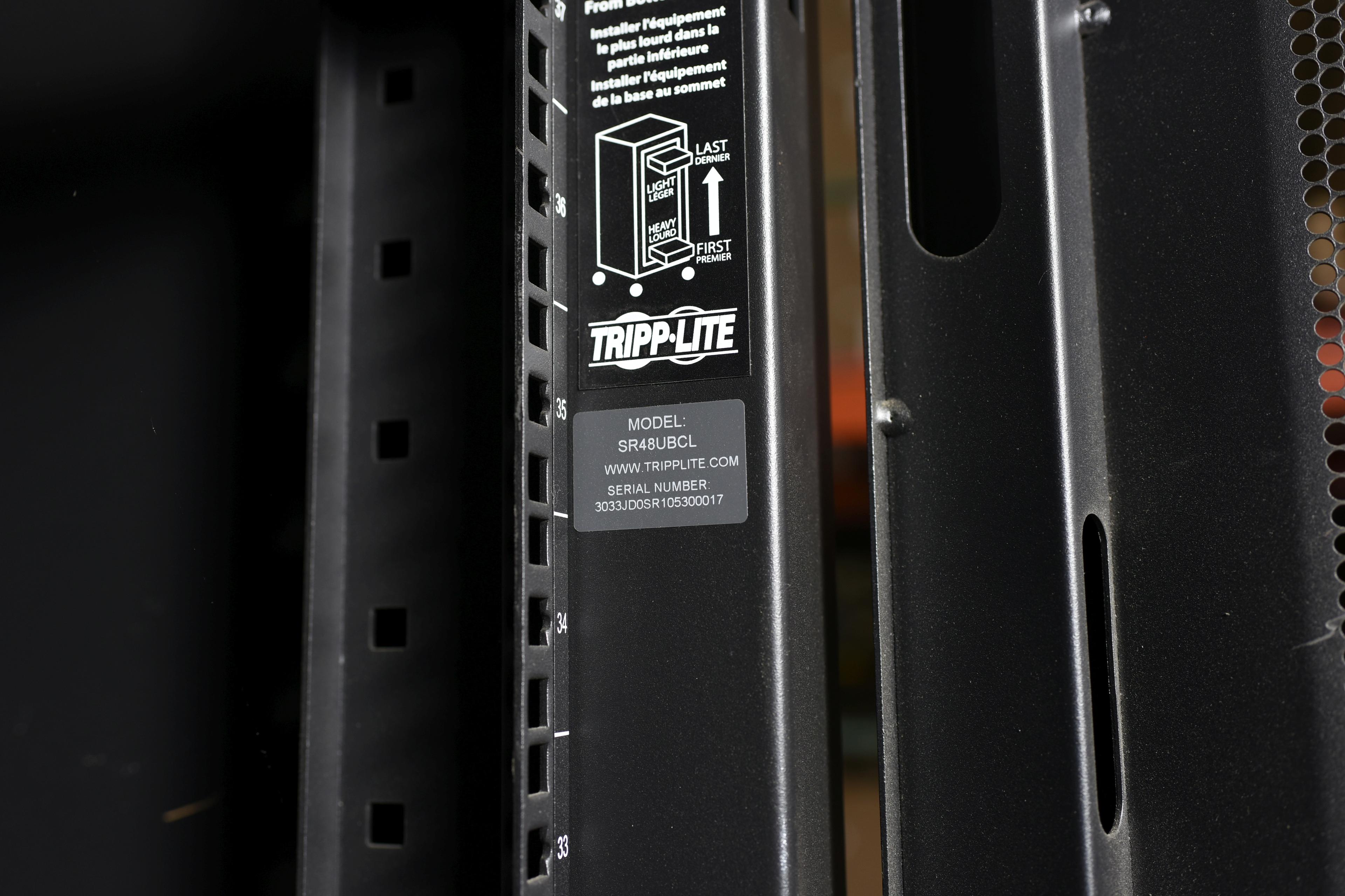 Tripp-Lite Smart Rack Enclosure 48 Slots SR48UBCL Co-Location