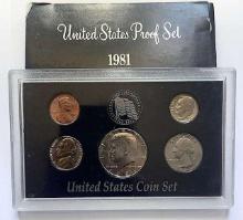 1981 United States Proof Set + Bonus Mint Set (10-coins)