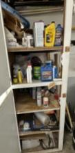 Lot of mixed items of lubricants, oils and maintenance