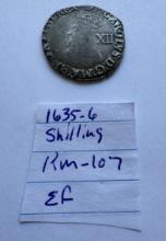 1635-1636 CHARLES I SHILLING COIN