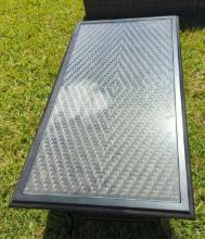 Outdoor Coffee Table with glass top