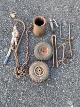Chain, Come Along, Antique Wrench, Miscellaneous