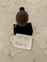 Mukaite Ring Size 7 German Silver