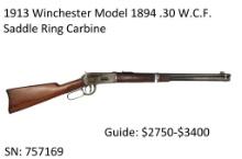 1913 Winchester 1894 .30 W.C.F. Saddle Ring Carbie