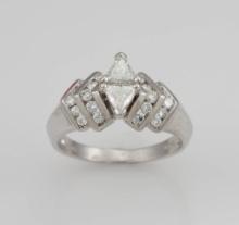 14K White Gold Diamond Engagement Ring .75tcw Ã¢â‚¬â€œ