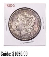 1888-S Morgan Silver Dollar CHOICE UNCIRCULATED