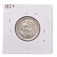 1854 Seated Liberty Quarter ABOUT UNCIRCULATED
