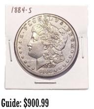 1884-S Morgan Silver Dollar HIGH GRADE