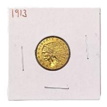 1913 $2.50 Gold Quarter Eagle XF