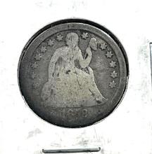 1858 Seated Liberty Dime