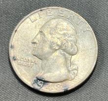 1948 Washington Quarter, 90% silver