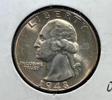 1948-S Washington Quarter, 90% silver