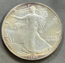 1990 US Silver Eagle .999 silver
