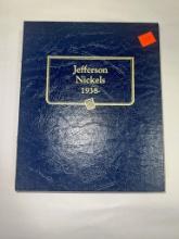 Jefferson Nickel Book, NEAR complete w/ Silver War Nickels, see pics for missing coins