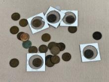 Indian Head Penny lot of 25 with visible dates