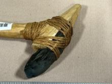 Arrowheads Artifacts Adze mounted on Replica handle Ohio