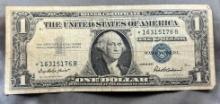 1957 One Dollar Silver Star Note Certificate