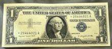 1957A One Dollar Silver Certificate STAR Note, minimal circulation