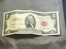 1953A Red Seal $2.00 Note