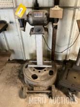 Amrox 2 wheel grinder on stand