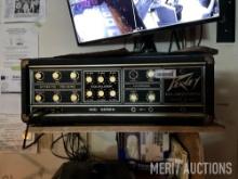 Peavey Musician 400 series AMP and Crate PA6FX Pro Audio Karaoke Mixer and (5) Speakers