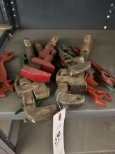 SET OF ANTIQUE PIPE WRENCHES