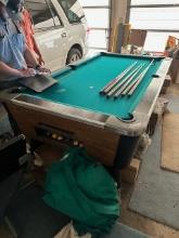 DYNAMO POOL TABLE WITH BALLS AND STICKS
