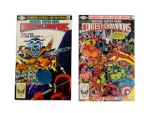 Marvel Super Hero Contest of Champions #1 & #2 Vintage 1982 Comic Book