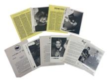 Vintage Music Musician Press Kit Photo Release Collection Lot