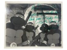 VINTAG MOVIEE Teenage Mutant Ninja Turtles photo signed BLACK AND WHITE 8" X 10"