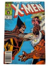 Uncannny X-Men #222 Wolverine vs Sabretooth Comic Book