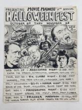 Vintage Horror Halloweenfest Drawing Advertising Poster Storyboard Dracula
