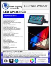 PROCLAIM LIGHTING CP336 LED WALL WASHER LIGHT - RGB