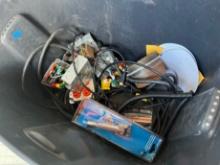 LOT ASSORTED SCRAP ELECTRICAL, CABLES, ETC