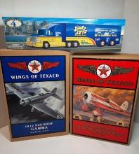 Wings of Texaco Die-Cast Airplanes and 1997 Collector's Edition Sunoco Racing Team Truck