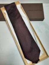 Louis Vuitton 'Maroon' Neck Tie