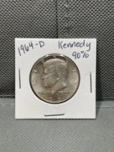 1964-D Kennedy Half 90% Silver