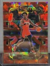 Amen Thompson 2023-24 Panini Select Concourse Level Red Cracked Ice Prizm Rookie RC #96