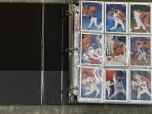 Large Binder of MLB Baseball Cards - Nolan Ryan, Griffey, Frank Thomas, Ripken, Bo, Puckett