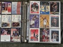 Large Binder of NBA Basketball Cards - Malone, Stockton, Ewing, Bird, Robinson, Reggie
